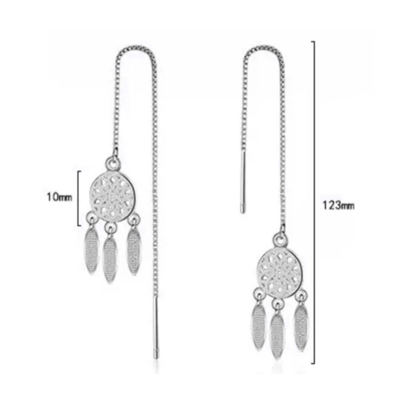 🆕 Dreamcatcher Threader Earrings - Picture 2 of 2